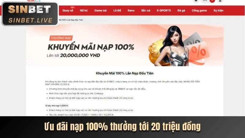 Ưu đãi nạp đầu 99 win